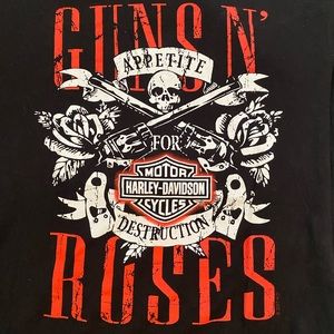 Harley Davidson Guns n Roses collab shirt